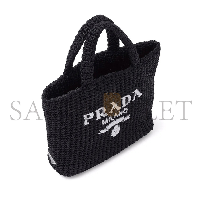 Pra*a CROCHETED SMALL HANDBAG 1BG422 (24*24*8cm)